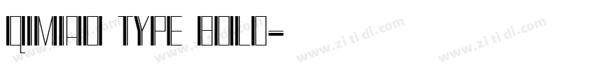 QIMIAO TYPE BOLD字体转换